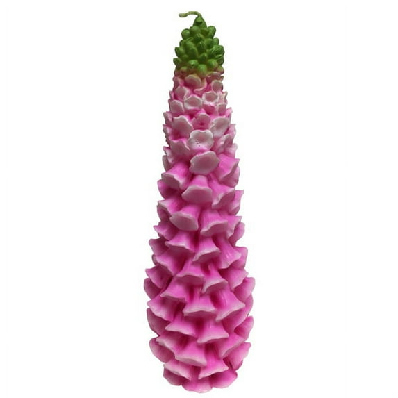 One Hundreds Eighty Degree Foxglove Candle 11 inch - Pink