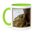 thumbnail image 1 of 3dRose, One In A Chameleon- one in a million, rare, extraordinary, chamaeleonidae, chameleon, 11oz Two-Tone Green Mug, 1 of 7