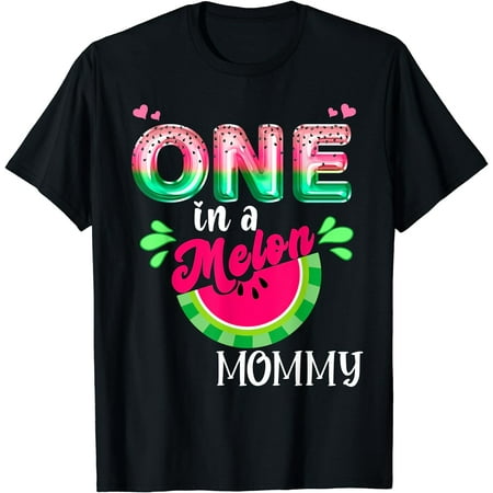 One In A Melon Mom Outfit Birthday Matching Group Summer T-Shirt