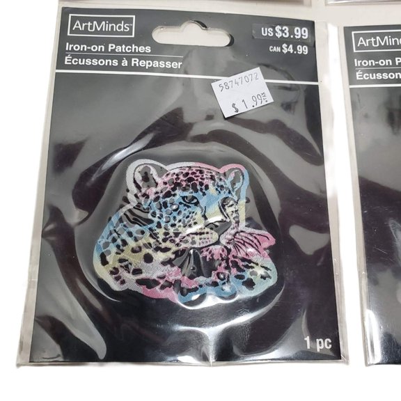 One Iron on Patch, ArtMinds, Multi-Colored Leppard