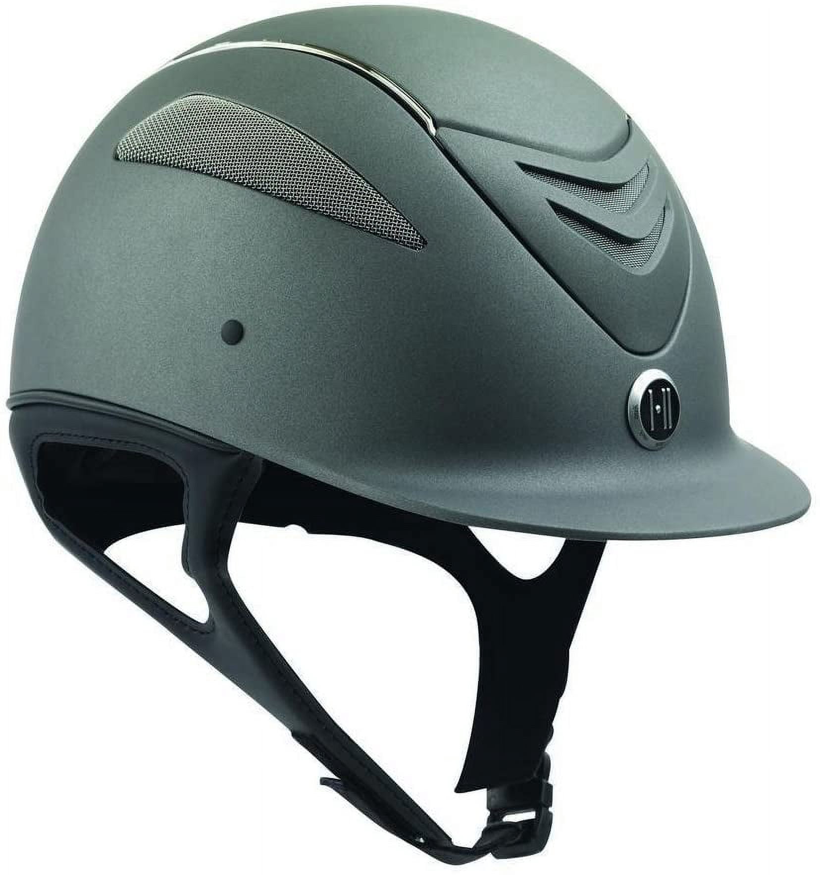 One K Defender Chrome Stripe Helmet - Grey Matte CS - Medium