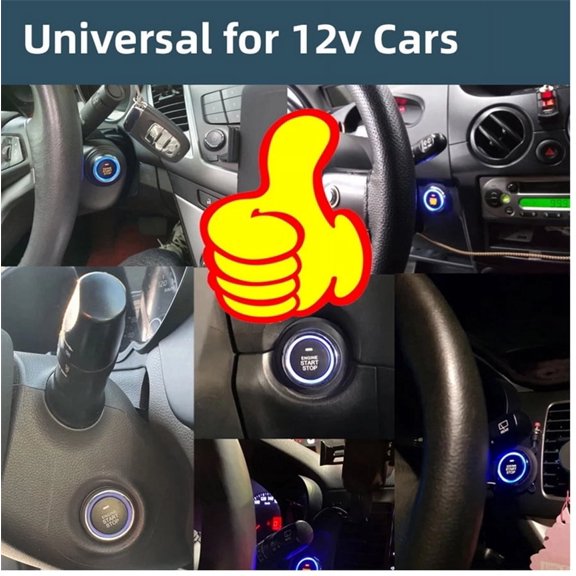 One-Key Engine ON/OFF System Auto Central Locking Kit Smartphone APP Control US