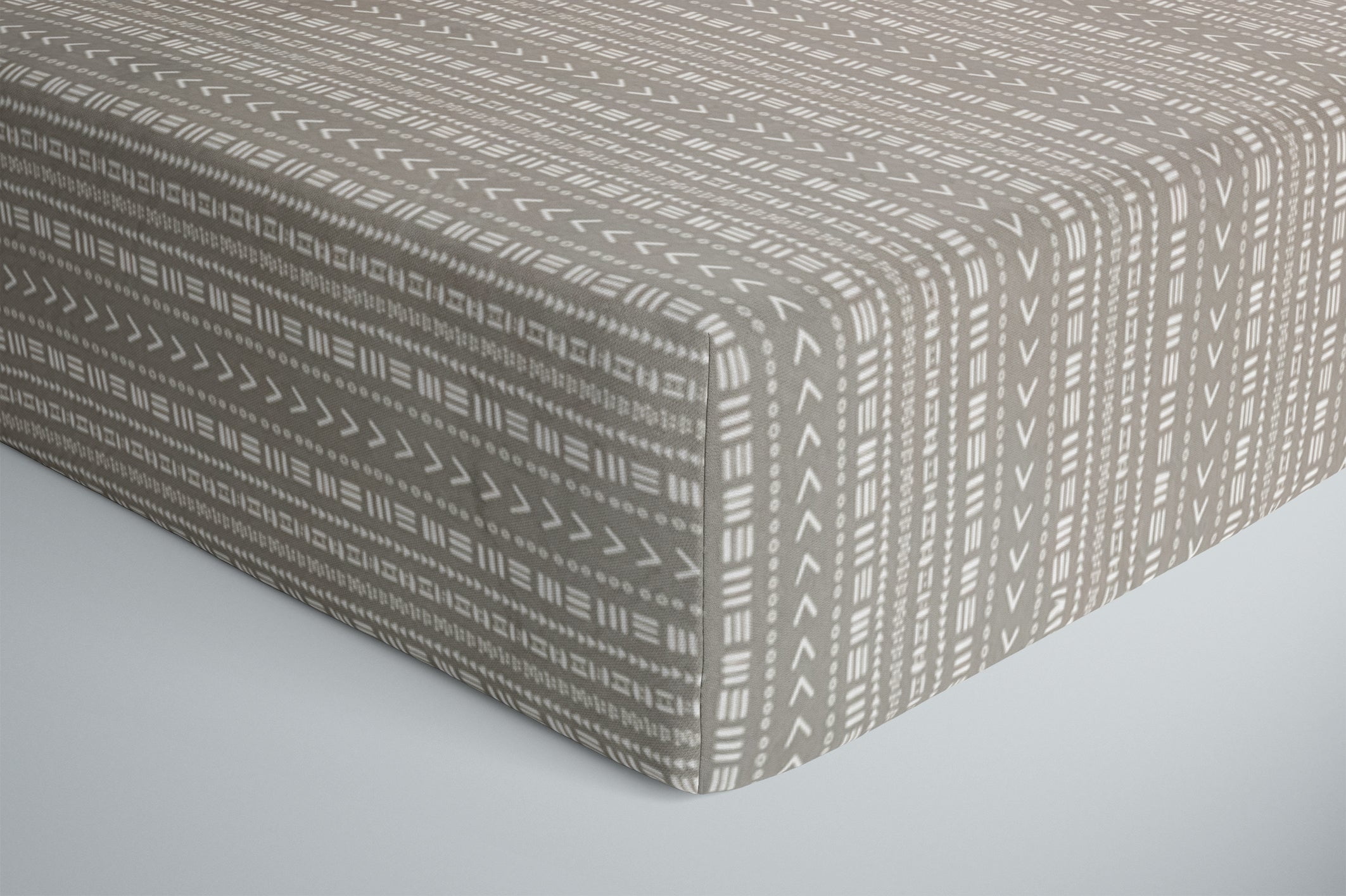 One Kind Premium Bamboo Fitted Crib Sheet for Standard Baby Cribs | Mudcloth