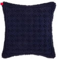 thumbnail image 1 of One Kings Lane ™ Open House Square Decorative Cushion with Textured Pattern in Navy, 1 of 2