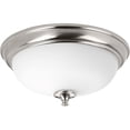 thumbnail image 1 of One-Light 15" LED Alabaster Glass Flush Mount, 1 of 4