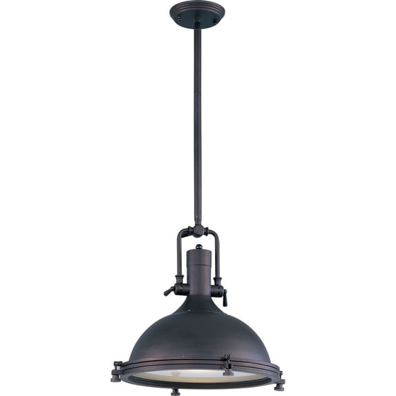 25109FTBZ Maxim Lighting Hi-Bay-One Light Adjustable Pendant in Modern style-17.75 Inches wide by 17 inches high