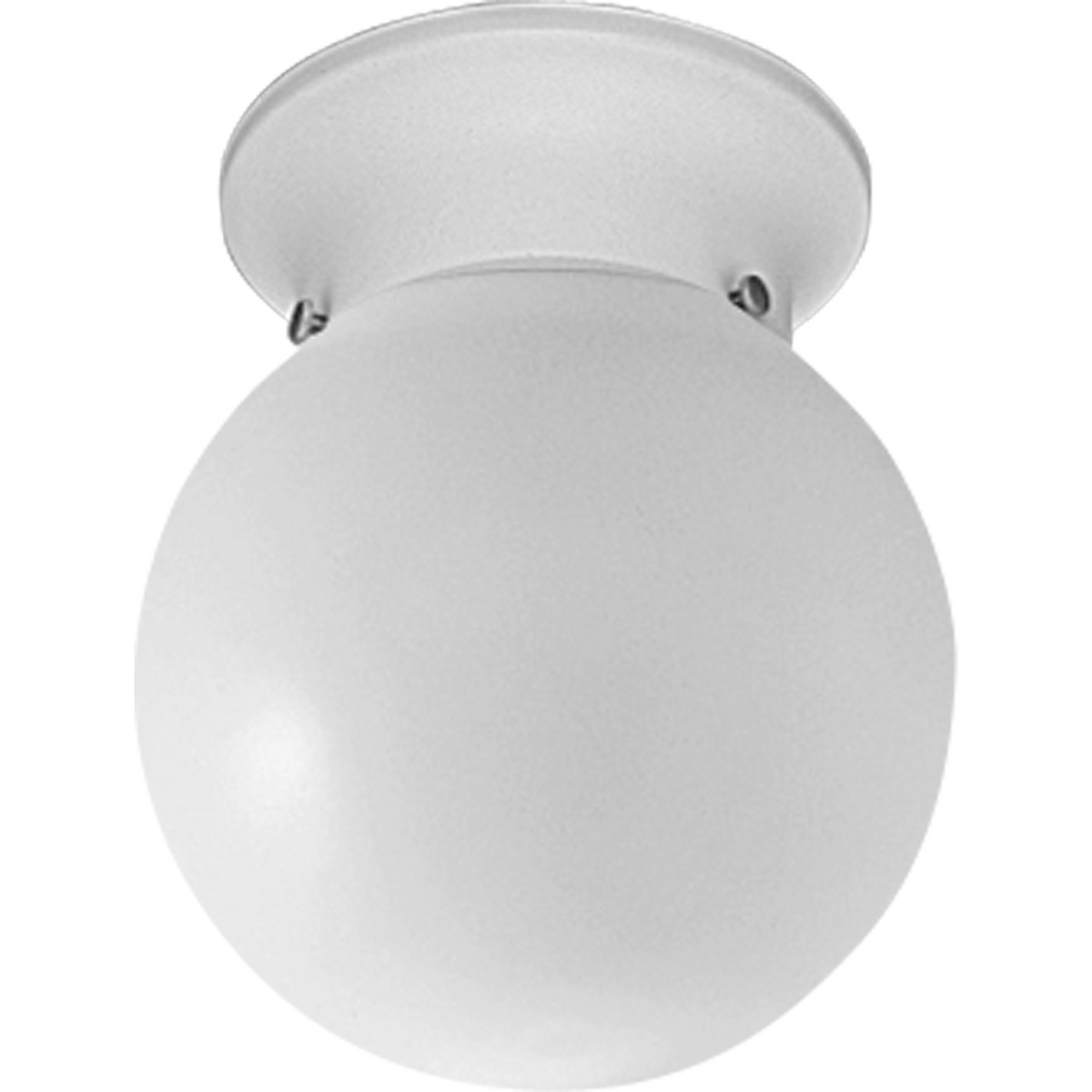 One-Light Glass Globe 6" Close-to-Ceiling - image 1 of 5