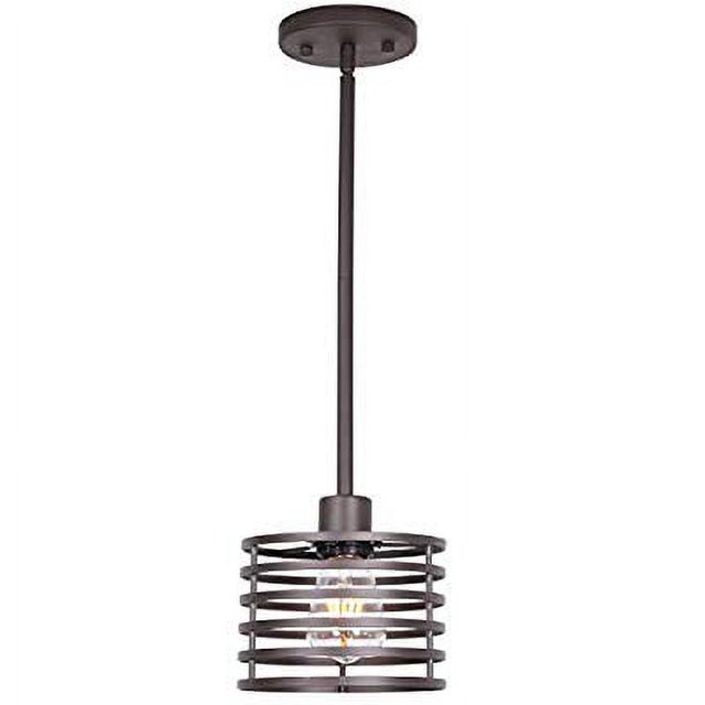 One Light Indoor Mini Pendant Lighting Oil Rubbed Bronze Chandeliers Industrial Farmhouse Ceiling Light Fixtures Hanging for Kitchen Dining Room