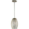 thumbnail image 1 of 24153BCGS Maxim Lighting Arabesque-One Light Mini Pendant in Crystal style-6.5 Inches wide by 11 inches high-Golden Silver Finish-Beveled Crystal, 1 of 4