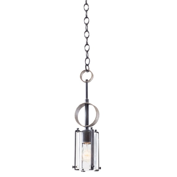 Kalco 7095VI Irvine 1 Light Bowl Pendant - Grey