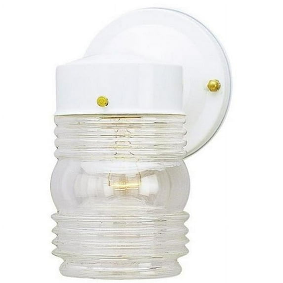 One Light Outdoor Wall Lantern, White
