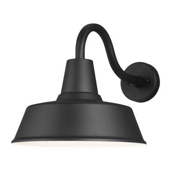 Visual Comfort Studio 8737401EN3-12 1-Light Barn Outdoor Wall Lantern, Black