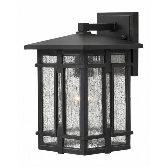 One Light Outdoor Wall Mount in Transitional-Craftsman Style 7 inches Wide By 11.5 inches High-Museum Black Finish Bailey Street Home 81-Bel-2999183