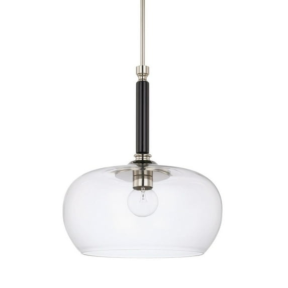 One Light Pendant-Black Tie Finish -Traditional Installation Capital Lighting 325811Bt-438