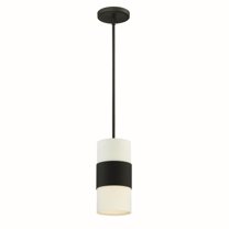 290-DB Crystorama Lighting Grayson - One Light Pendant in Minimalist Style - 6 Inches Wide by 19 Inches High-Dark Bronze Finish