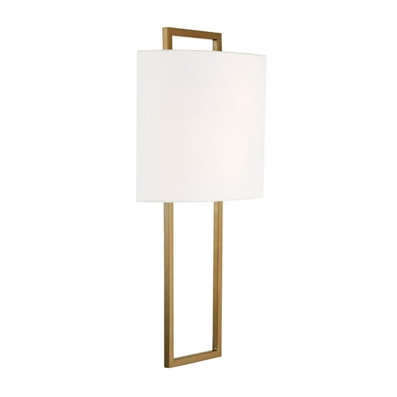 FRE-422-VG Crystorama Lighting Fremont - One Light Wall Mount-Vibrant Gold Finish