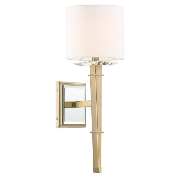 CLI-231-AG Crystorama Lighting Clifton - One Light Wall Sconce-Aged Brass Finish