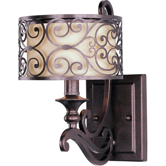 -One Light Wall Sconce In Mediterranean Style-7 Inches Wide By 12 Inches High Maxim Lighting 21152Whub