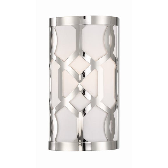 2262-PN Crystorama Lighting Jennings - One Light Wall Sconce-Polished Nickel Finish
