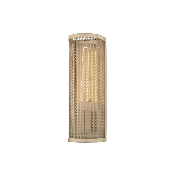 -One Light Wall Sconce in Style-4.5 inches Wide By 13 inches High-Aged Brass Finish Bailey Street Home 735-Bel-2693112