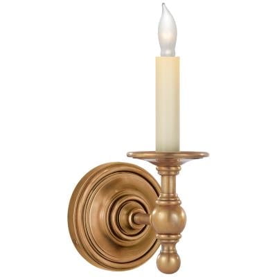 Visual Comfort SL 2815HAB 8" Brass Wall Sconce 1-Light 60W Single Bulb