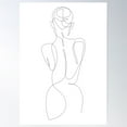 thumbnail image 1 of One Line Art - Lr_M 20 Poster Wall Art, Modern Wall Decor For Living Room Bedroom, 12x18 UNFRAMED, 1 of 3