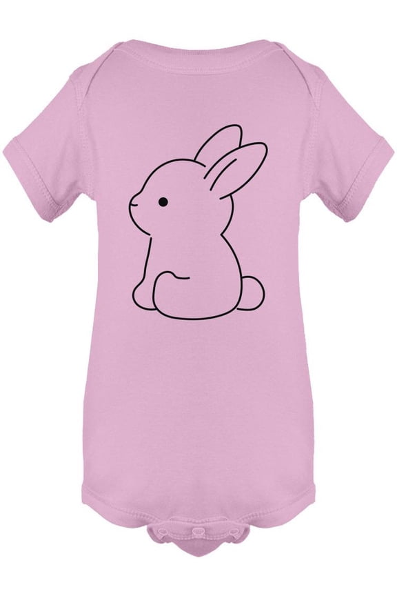 One Line Cute Bunny Bodysuit Infant -Image by Shutterstock,  6 Months