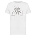 thumbnail image 1 of One Line Drawing Bicycle Athlete T-Shirt Men -Image by Shutterstock, Male x-Large, 1 of 2