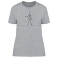 thumbnail image 1 of One Line Drawing Dancer T-Shirt Women -Image by Shutterstock, Female x-Large, 1 of 2