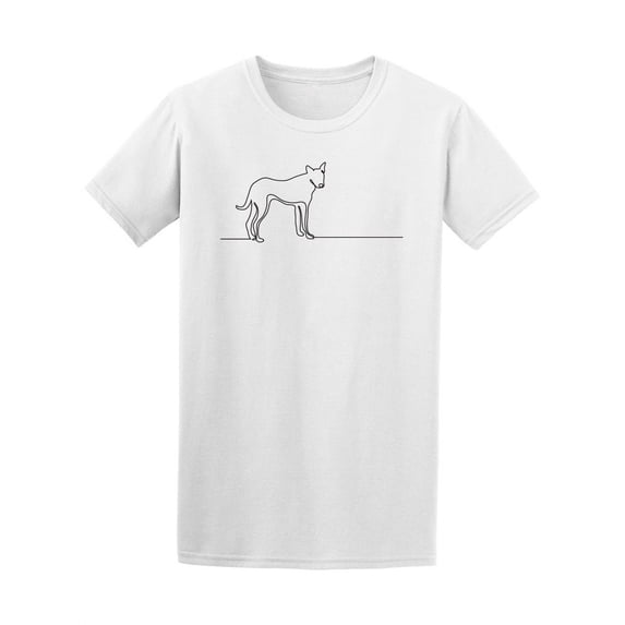 One Line Drawing Of Dog T-Shirt Men -Image by Shutterstock, Male 3X-Large