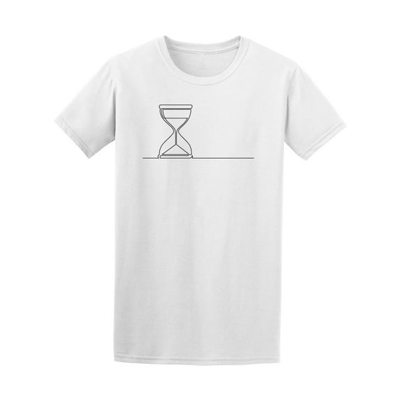 One Line Drawing Of Hourglass T-Shirt Men -Image by Shutterstock, Male Medium