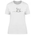 thumbnail image 1 of One Line Drawing Swan T-Shirt Women -Image by Shutterstock, Female XX-Large, 1 of 2