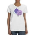 thumbnail image 1 of One Line Flower Lineart T-Shirt Women -Image by Shutterstock, Female 4X-Large, 1 of 4