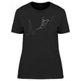 thumbnail image 1 of One Line Jumping Ballerina T-Shirt Women -Image by Shutterstock, Female Medium, 1 of 2