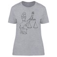 thumbnail image 1 of One Line Law Identity T-Shirt Women -Image by Shutterstock, Female XX-Large, 1 of 2