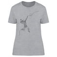 thumbnail image 1 of One Line Volleyball Player T-Shirt Women -Image by Shutterstock, Female Small, 1 of 2
