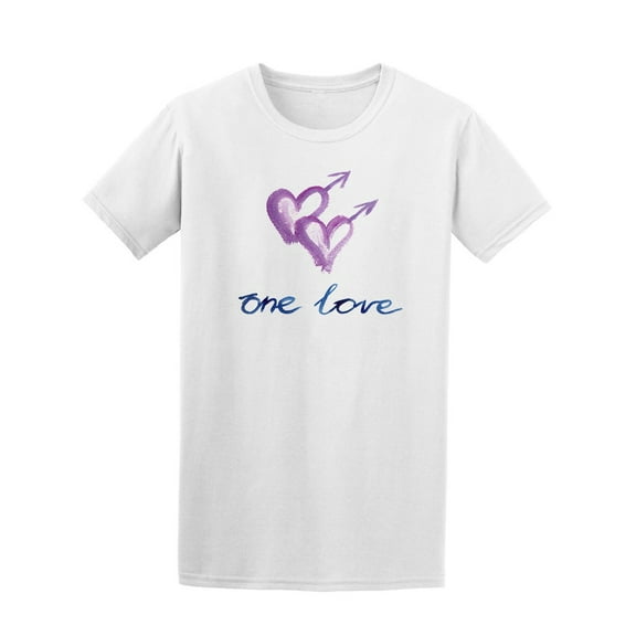 One Love Interlinked Hearts  Tee Men's -Image by Shutterstock