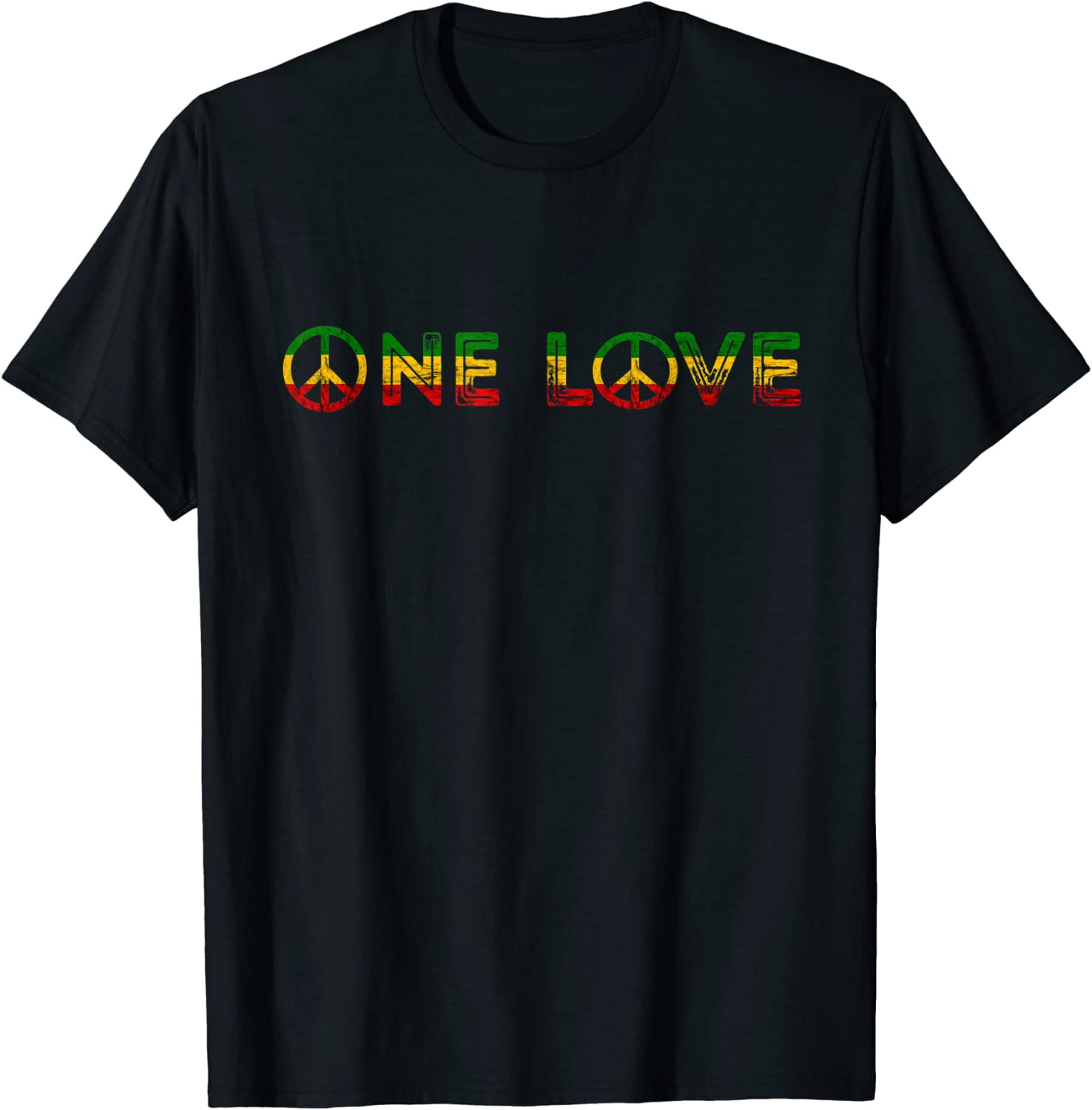 One Love Rasta Reggae Music Rastafarian Lover Jamaica Peace T-Shirt ...