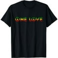 thumbnail image 1 of One Love Rasta Reggae Music Rastafarian Lover Jamaica Peace T-Shirt, 1 of 5