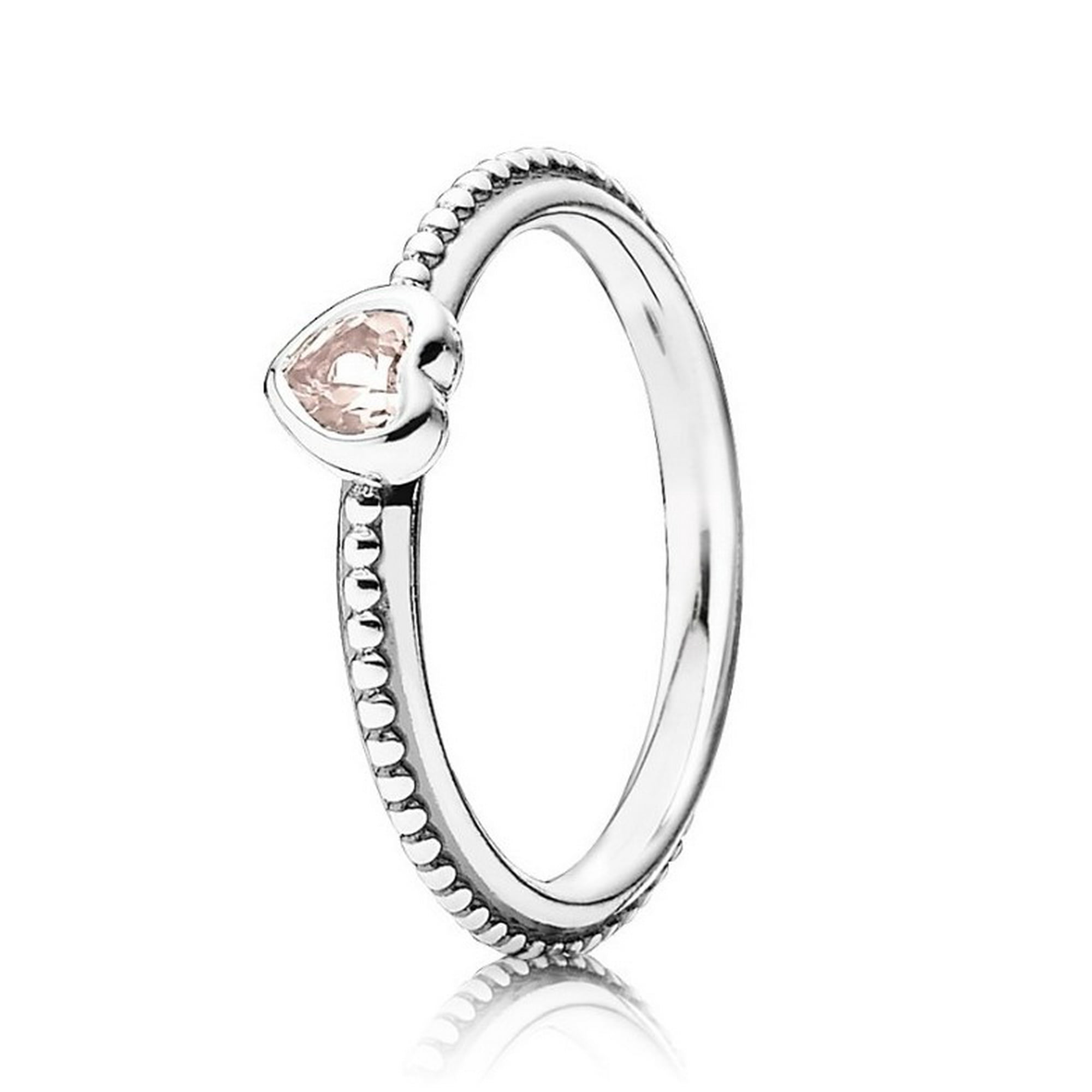 One Love, Rose-Pink Synthetic Sapphire Ring sz 50 190896SLP-50