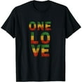 thumbnail image 1 of One Love T-Shirt Rasta Reggae Men Women Rastafari Kids gift T-Shirt, 1 of 4