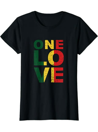  One Love Jamaica Vacation Jamaican Reggae Music Caribbean  T-Shirt : Clothing, Shoes & Jewelry