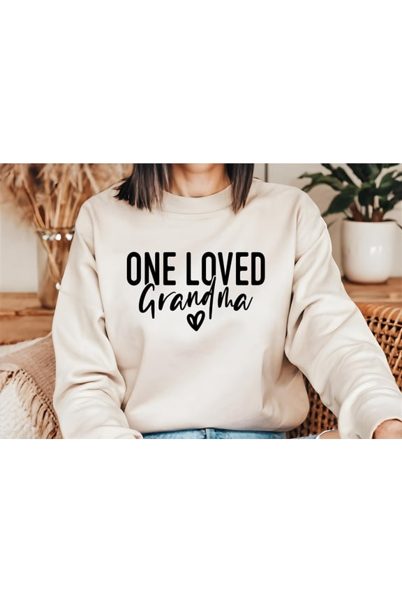One Loved Grandma Shirt: Heart Grandmother T-Shirt All Size S-5XL