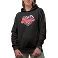 thumbnail image 1 of One Loved Mama, Daughter-To-Mother Mother's or Valentine's Day Gift, Black Hooded Sweatshirt or Hoodie, XL, 1 of 5