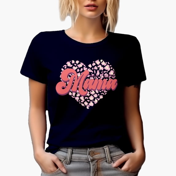 One Loved Mama, Daughter-To-Mother Mother's or Valentine's Day Gift, Navy Blue T-Shirt, 2XL