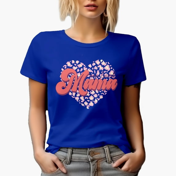 One Loved Mama, Daughter-To-Mother Mother's or Valentine's Day Gift, Royal Blue T-Shirt, Small