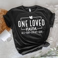 thumbnail image 1 of One Loved Nana T-Shirt, All Day Every Day White and Black Tee Gift for Grandma, 1 of 8
