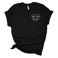 thumbnail image 1 of One Loved Teacher Heart Teacher Appreciation Ladies Short Sleeve T-shirt Graphic Tee Graphic Tee-Black-xxxl, 1 of 4
