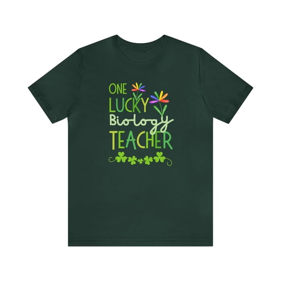 One Lucky Biology Teacher St Patricks Day Shirt