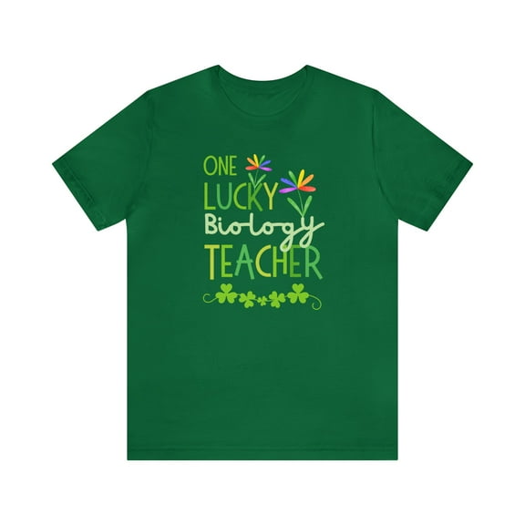 One Lucky Biology Teacher St Patricks Day Shirt